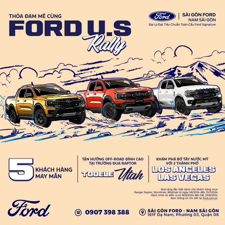 Chương Trình “Thỏa đam mê cùng Ford U.S Rally”
