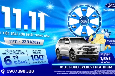 “Đại Tiệc Sale” - Với Ưu Đãi Lớn Nhất Trong Năm Cho Khách Hàng Mua Xe Ford Trong Tháng 11